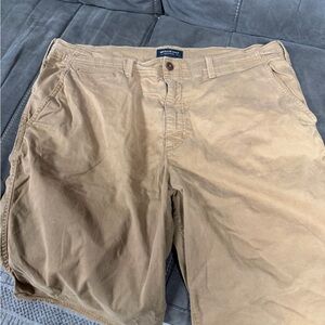American Eagle dark khaki extreme flex shorts